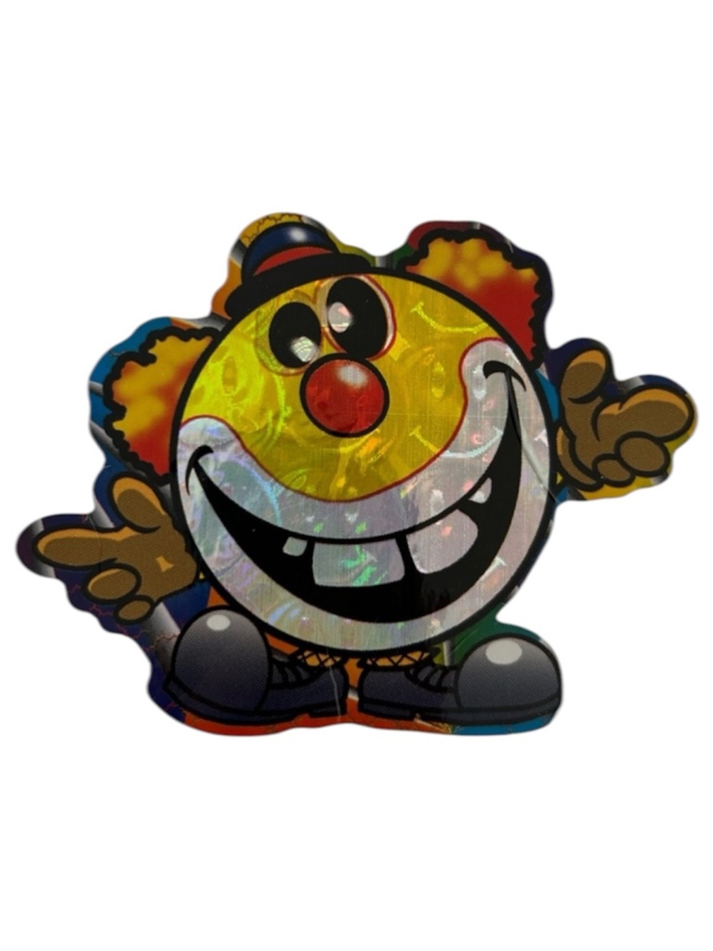 🦋 5/$25 - Vintage Y2K (2002) Clown Sticker by Smiley Face Series